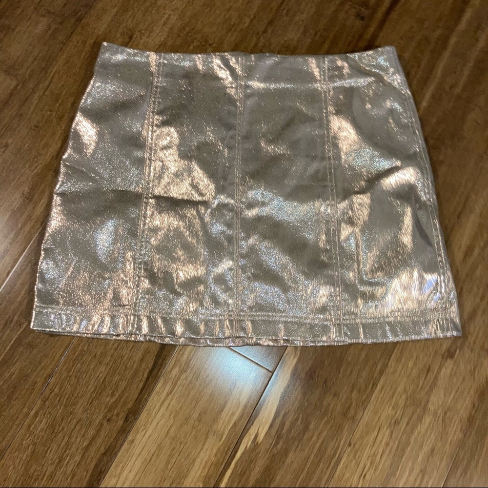 Wild Fable Plus Metallic Copper Mini Skirt- 16